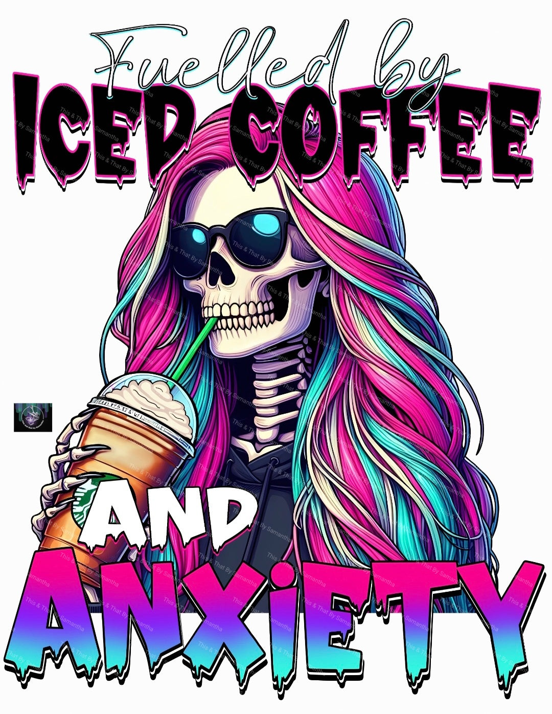 Fuelled By Iced Coffee and Anxiety T-Shirt