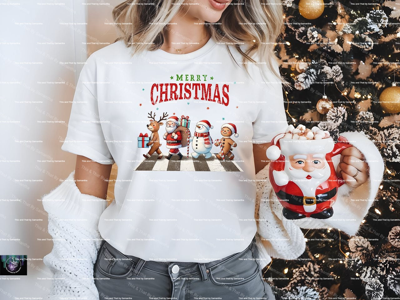 Merry Chirstmas Abbey Road T-Shirt